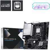 Resim Msı Pro H810m-b Intel H810 Soket 1851 Ddr5 6400+ Oc Mhz Matx Aaaa43msı0064 