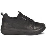 Resim Siyah Nubuk Hakiki Deri Kadın Casual Ayakkabı 2551701k Z Siyah Nubuk 