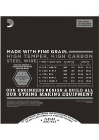 Resim D'addario Ecb81 Chromes Bas Gitar Teli 45-100 