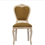 Resim BENGİ TİCARET Sandalye 19766 St Zus029 Oval Çizgi Model Kayın Çizgi Ayk Örgü Kumaş Krem El Yapı 