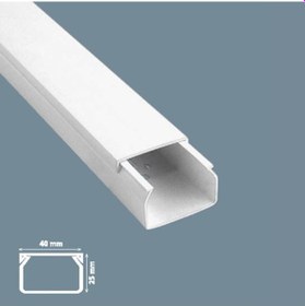 Resim Mutlusan Kablo Kanalı 80 Metre 40X25 Mm Canalex Yapışkan Bantlı 