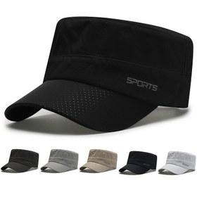 Resim Yazlık Nefes Alabilen Düz Şapka, SPOR Açık Hava Hızlı Kuruyan Hafif Güneş Şapkası, Açık Hava Sporları İçin 