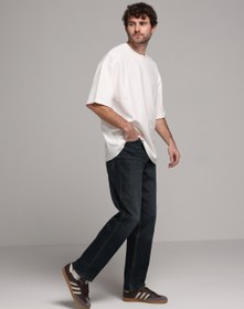 Resim Loose Straight Fit Erkek Koyu İndigo Jean Pantolon Colin's