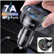 Resim 12-24V Hızlı 7A Qc3.0 4 Usb Bağlantı Noktası Araç Şarj Diğer