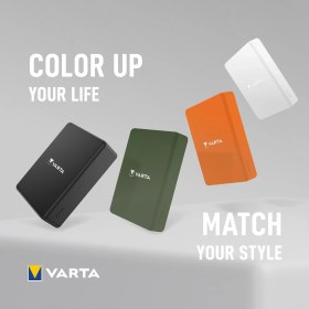 Resim Varta Power Bank 5.000MAH, Powerbank Magnetico, Mag Pro Power On Demand, Caricabatterie Portatile Co 