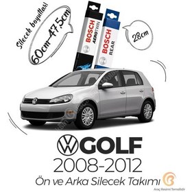 Resim Bosch Aerotwin Volkswagen Golf 6 2008-2012 Ön - Arka Silecek Seti 