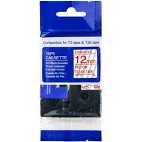 Resim Krt-Muadil AZE-132 12 mm Şeffaf Üzerine Kırmızı Lamina 8 Metre 
