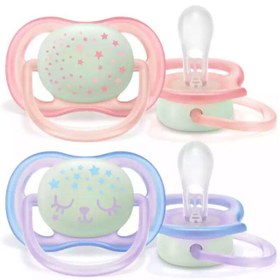Resim Philips Avent Ultra Air Nihgt - Gece Yalancı Emzik Pembe Kız 0-6 Ay 