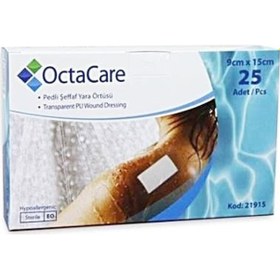 Resim Octacare 21915 Su Geçirmez Yara Örtüsü 9 x 15 CM 25 Adet 