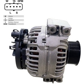 Resim Bosch 24V Alternatör Dinamo 100 A W-L-15-S-Dfm Soketli 5 Fiş N11.310 