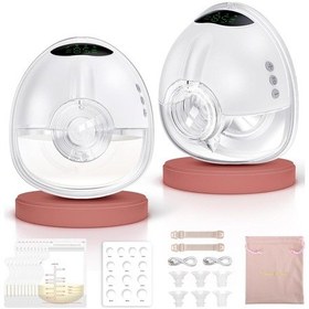 Resim Lulia Store Çift Elektrikli Göğüs Pompası, Eller Serbest, 4 Mod, 9 Seviye, Bpa Içermez 