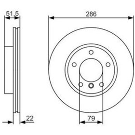 Resim Bmw 3 E46 316Ti Compact 2002-2004 Bosch Ön Disk 2 Adet 
