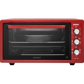 Resim Simfer 4505 45 Lt Midi Fırın Kırmızı 