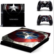 Resim Captain America Playstation 4 Fat Sticker Kaplama CA-05 