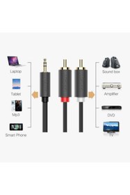 Resim Ugreen 3.5mm Aux 2 Rca Ses Kablosu 1 Metre 