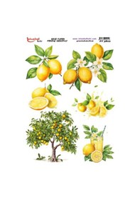 Resim Pirinç Dekopaj Kağıdı 30x42cm Pt-3802 Limon 