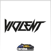Resim OkyayWorks Violent Sticker - Siyah 