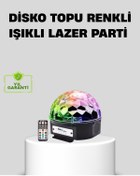 Resim ZERO LAND XMPDBY Ritim Hassasiyetli Bluetooth Hoparlörlü Disko Işığı Döner (122507) LED Efektli 