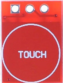 Resim Ttp223b Kırmızı Dokunmatik Sensör Modülü Touch Kapasitif 1 Kanal Buton Dokunma Algılayıcı Sensör 