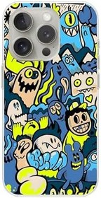 Resim iPhone 13 Pro Max Uyumlu Şeffaf Kılıf Graffiti 11 Tasarımlı 