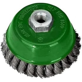 Resim T 27707/75 Burma Telli Çanak Fırça, Gri/yeşil, 75 mm 