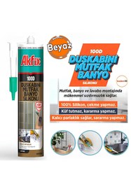Resim Genel Markalar 100D Beyaz Duşakabin Lavabo Küvet Pvc Plastik Silikon Silikonu Mutfak Küf Tutmaz 280 mL 