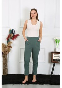 Resim Akbeniz Pamuklu Haki Tek Alt Pijama 27523-haki Haki 