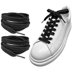Resim İpekbazaar Exclusice 120 Cm Yassı Spor Ayakkabı Bağcığı, Çift Katmanlı Örgülü Sneakers Bağcık, 1 Çift 001 