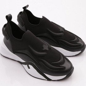 Resim Dgn 0392 Kadin Arkasi Yazili Spor Ayakkabi 0392-2252-R11643 Siyah 