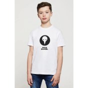 Resim Qivi Evangelion Sachıel Baskılı Unisex Çocuk Beyaz T-Shirt 
