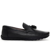 Resim Erkek Siyah Deri Casual Loafer Derimod