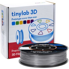 Resim tinylab 3d 1.75mm 1000gr Koyu Gümüş Filament Yüksek Kalite, Isı Dayanımı, Sorunsuz Yapışma 