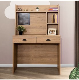 Resim Setaymobilya Bilgisayar Masası, Noce Üniteli Çalışma Masası Ceviz 