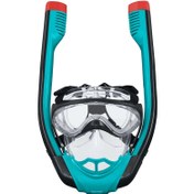 Resim Bestway Flowtech Şnorkelli Tam Yüz Dalış Maskesi L/XL Büyük Boy 