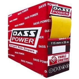 Resim Dass Power Sünger Rulo Zımpara 115 Mm 180 Kum 