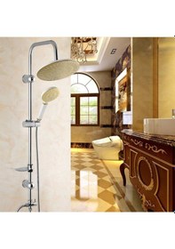 Resim Vilas Medusa Gold Robot Yağmurlama Tepe Duş Seti Krom 