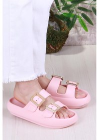 Resim Fort Smx Ez5095 Plaj Deniz Havuz Terliği Hafif Rahat Esnek Kadın Terlik Pudra 