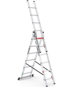 Resim Çağsan TS6160 3x6 Basamaklı Triocombi Üç Parçalı Çok Amaçlı Merdiven 