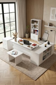 Resim Yurudesign Vario Abcdf Ofis Büro Masa Takımı 3 Renk 