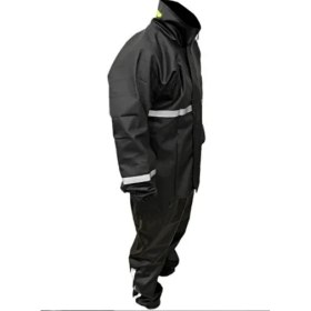 Resim Ebakbak Motosiklet Lüx Pvc Yağmurluk Dikişsiz Frekans Suya ve Rüzgar Karşı Dayanıklı Reflektörlü Yağmurluk 