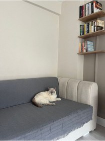 Resim Koltuk Örtüsü Balıksırtı Desenli Gri 