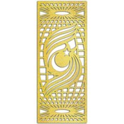 Resim Liar Dekor Liar Ahşap Seperatör (Paravan) - KSP-199 - (18 mm) - (60 cm x 160 cm) - (Gold) 