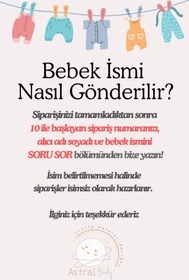 Resim özgürce Yumuşak Pamuk Saten Bebek Beşik Nevresim Takımı, 60x100 cm, İsimli 
