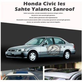 Resim Honda İes Parlak Siyah Yalancı Çakma Sahte Sunroof 