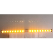 Resim mısırlı grup Tepe Lamba Ikaz Lamba Led Çakar 80 Cm 18 Ledli 12 V Uzaktan Kumanda Iş Makinası Traktör 