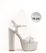 Resim E&L Company Net 16cm Gümüş Simli kumaş. Koşma Garantilidir. 