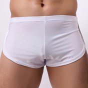 Resim Erkekler için Rahat Spor İç Çamaşırı, Nefes Alan ve Yumuşak Malzemeden Üretilmiştir, Hızlı Kuruyan Ok Desenli Boxer Şortlar, Şık Erkek İç Giyimleri. 