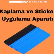 Resim Banxtre Sticker ve Kaplama Uygulama Kolaylaştıran Keçeli Ragle Aparatı (1 Adet) (Rastgele Renk Gönderilir) 