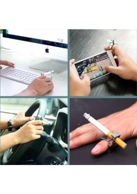 Resim Omeniv Gümüş Renk Metal Tiryaki Sigara Yüzüğü 47261647 