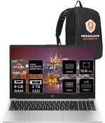 Resim HP 255 G10 Ryzen 5 7530U 8GB RAM 2TB SSD 15.6'' FHD FDOS 8A547EA & PER4 ÇANTA 